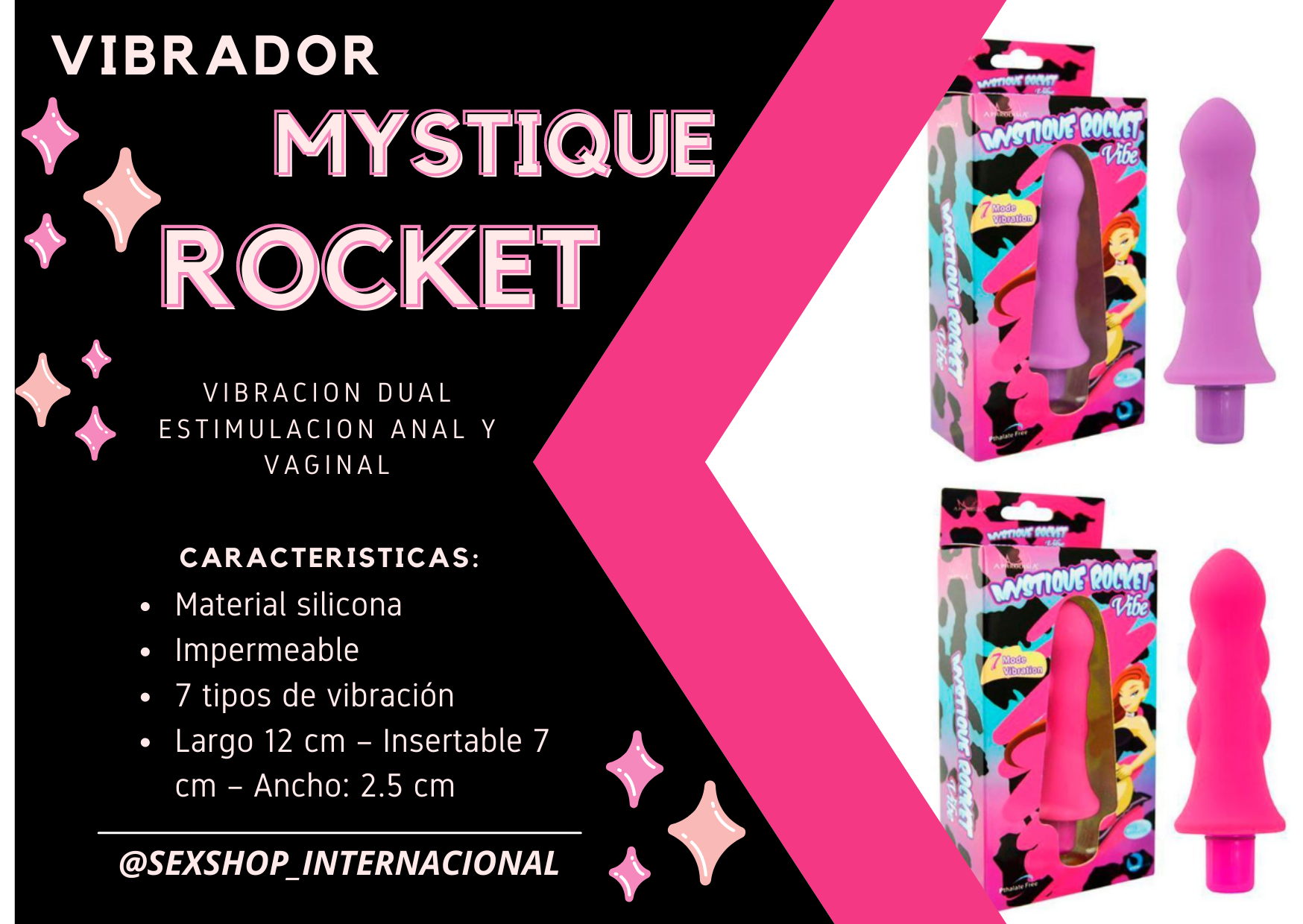 MYSTIQUE ROCKET VIBRADOR CLITORIAL ALCANZA CLIMAX SEXSHOP 931568025